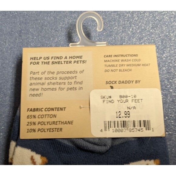 NWT~SOCK DADDY Unisex Combed Cotton Blend Chihuahua Socks - Picture 4 of 4